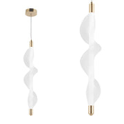 Lampa Wisząca Led G008-1cp Biały/złoty  1