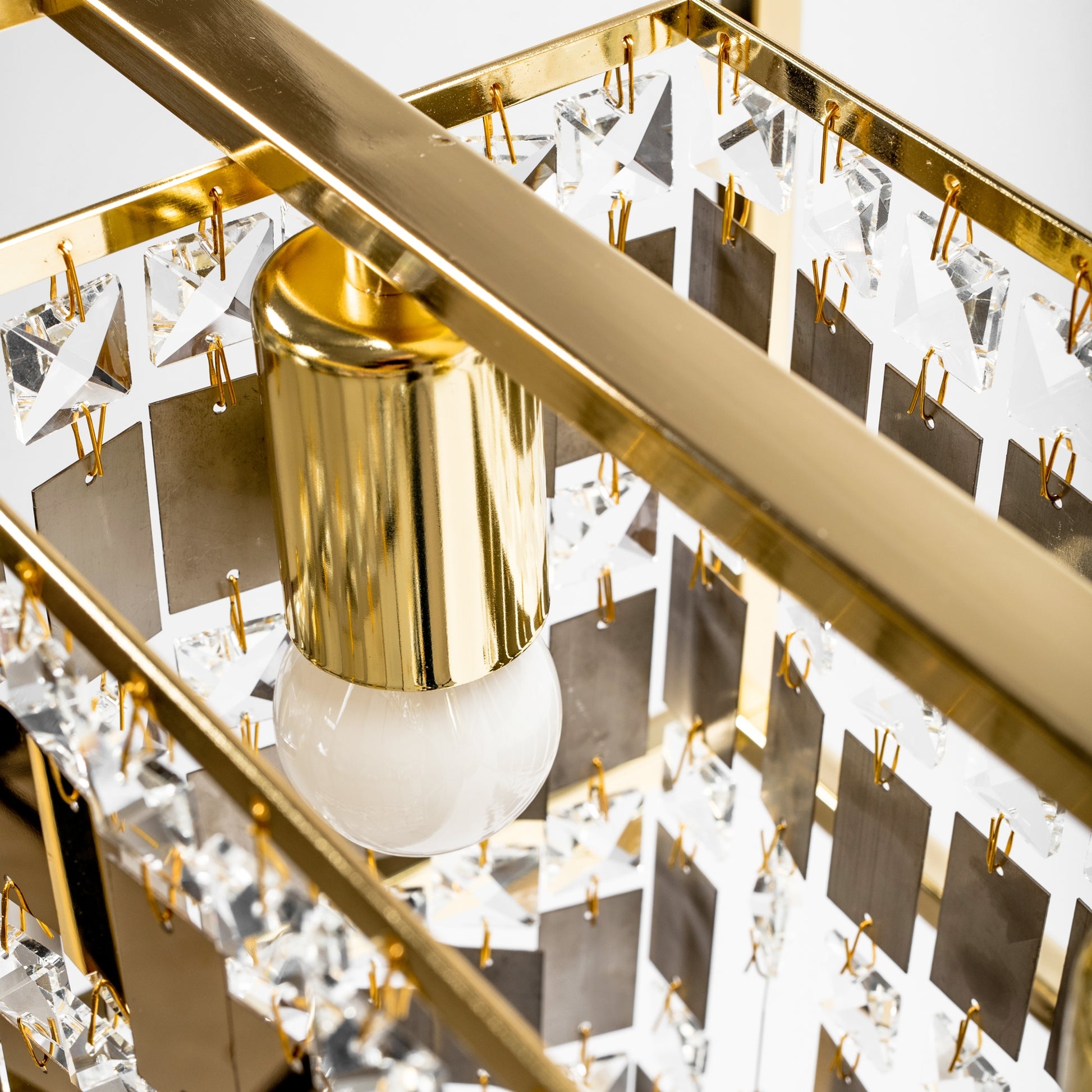 Lampa Kryształowa Wisząca APP1113-4CP Złota  4