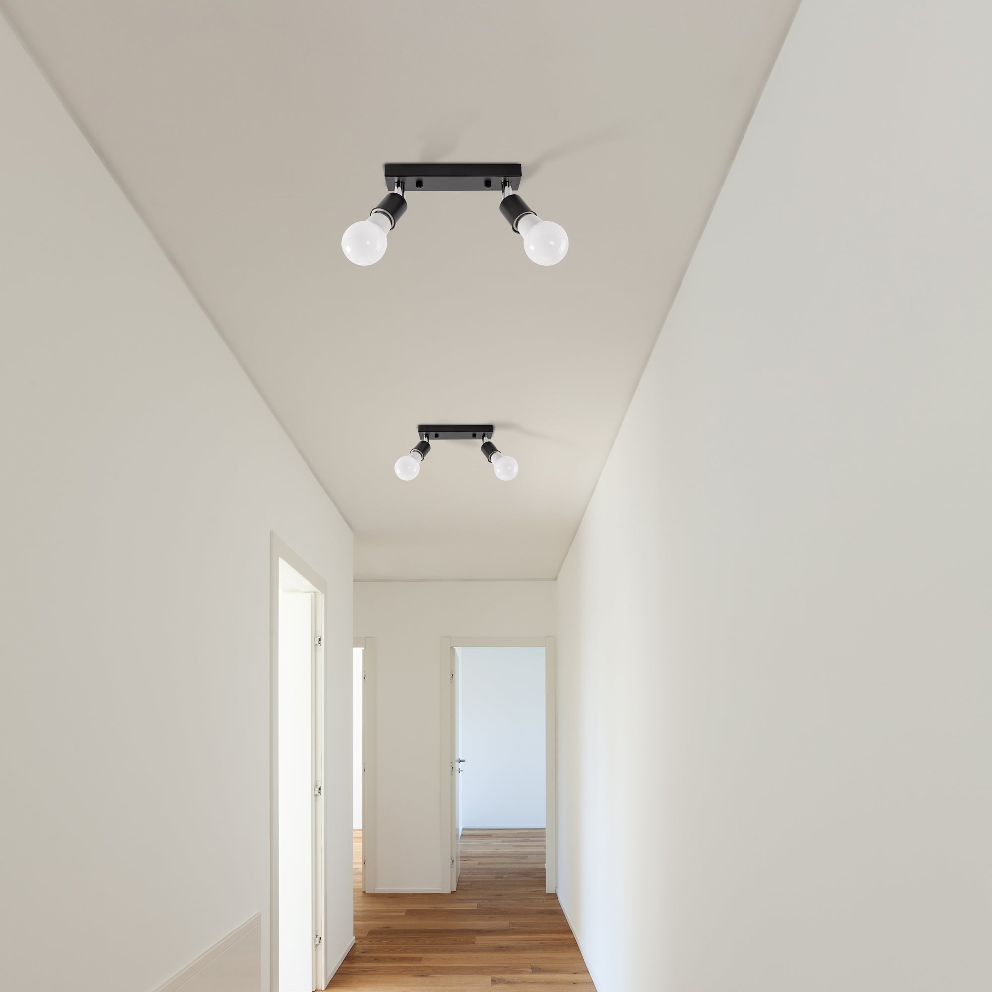 Lampa Sufitowa Reflektor Plafon APP696-2C Czarna  5