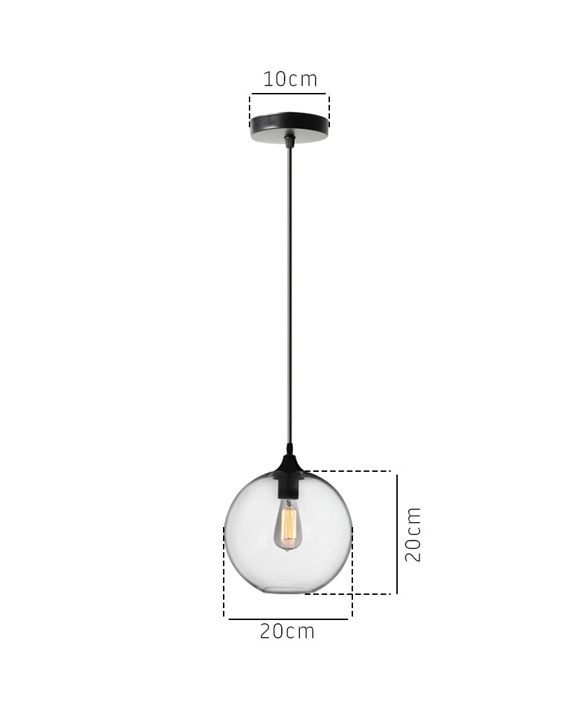 Lampa Sufitowa Wisząca Szklana APP311-1CP Loft  5