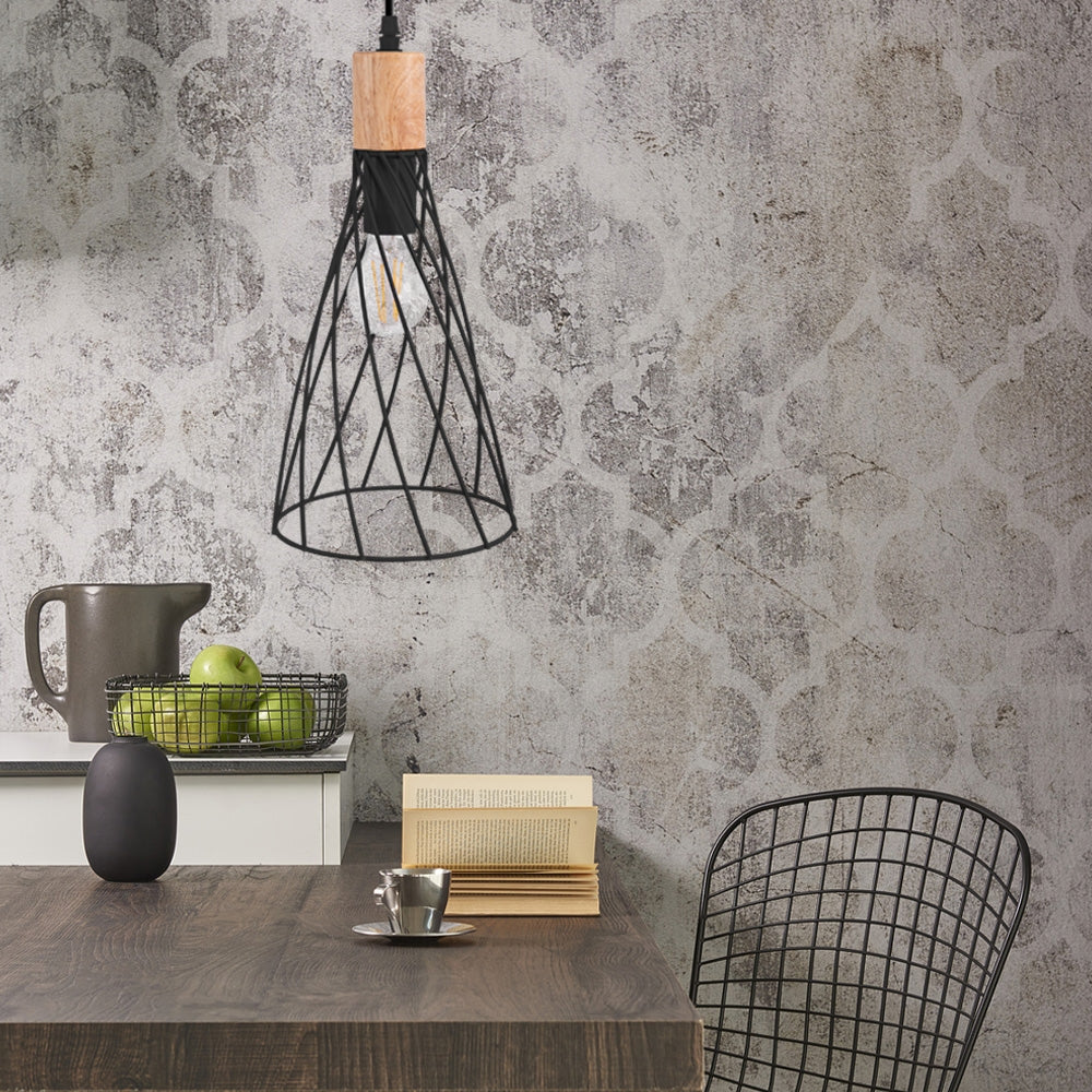 Lampa Sufitowa Wisząca APP1268-1CP Czarna  6