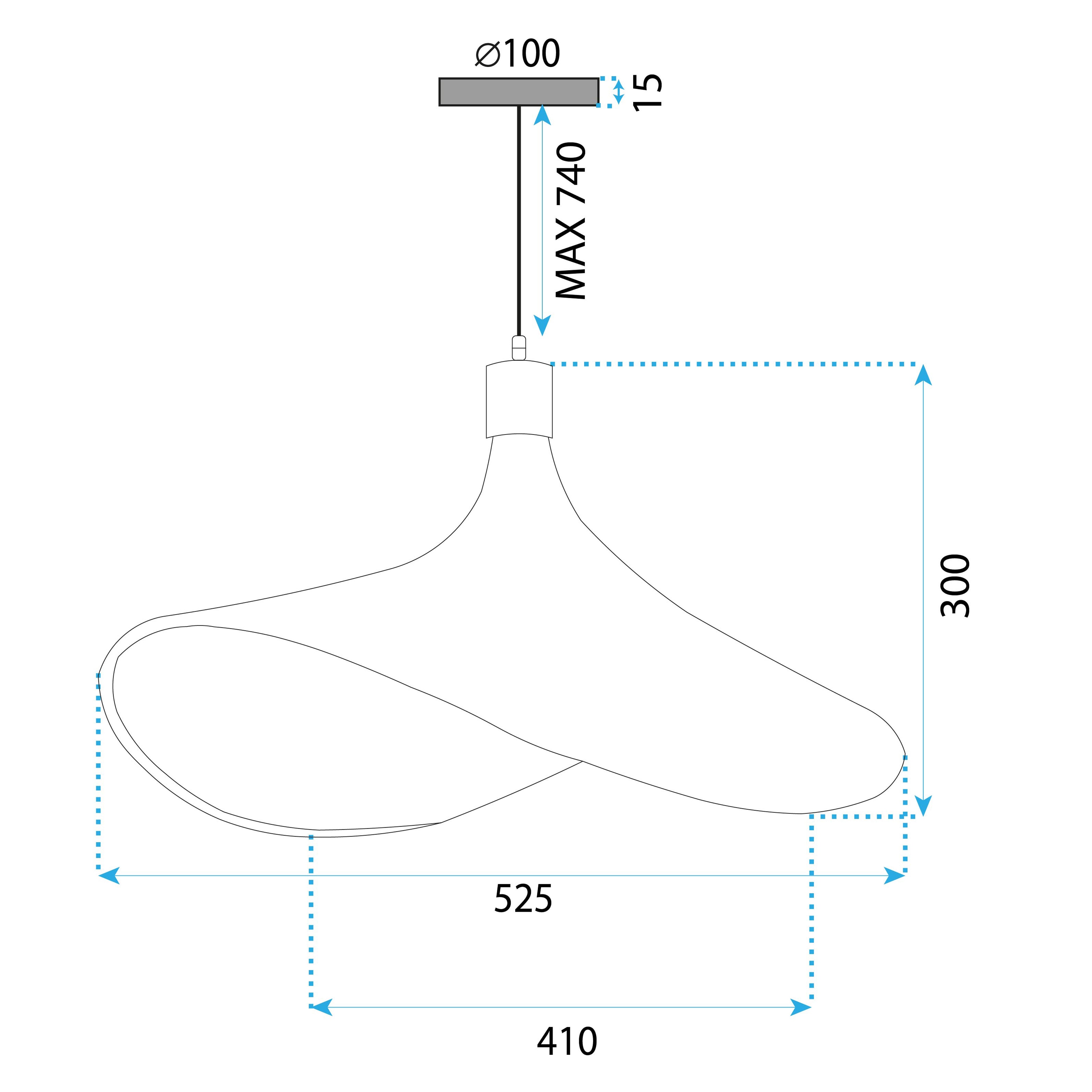 Lampa Wisząca Bambusowa APP1641-1CP 50cm  7