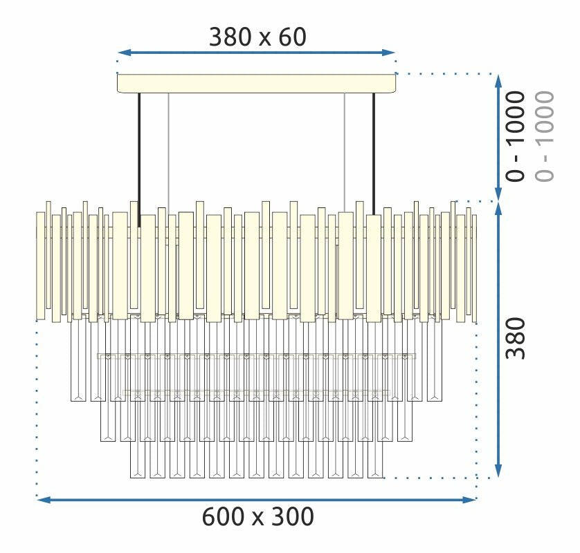 Kryształowa Lampa Sufitowa 312355 Złota  10