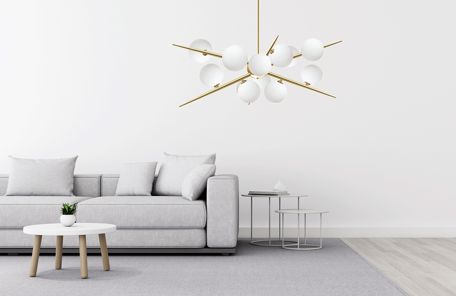 Lampa Wisząca APP998-12CP Złota  5