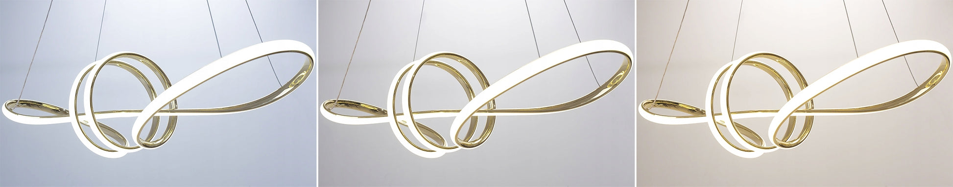 Lampa Sufitowa Nowoczesna Led + Pilot App824-cp Złota  8