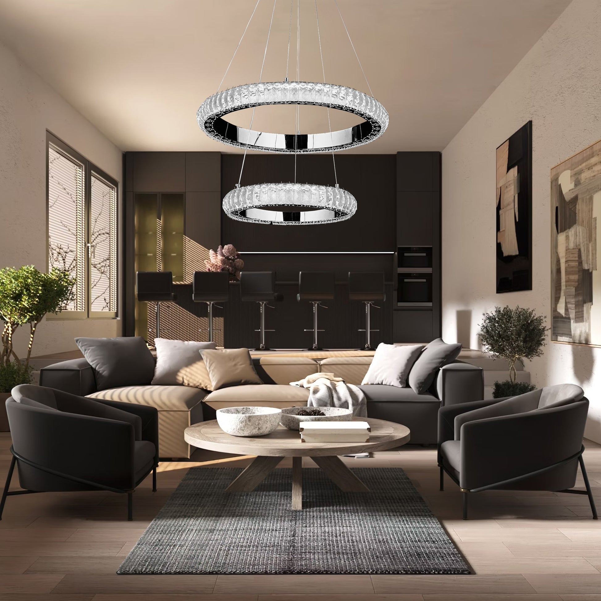 Lampa Wisząca Led G044-2cp Chrom  3