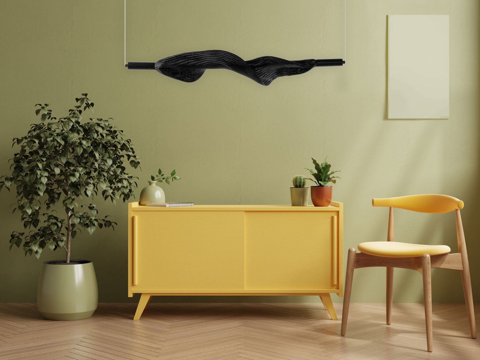 Lampa Sufitowa Wisząca Led App1446-cp Czarna  3