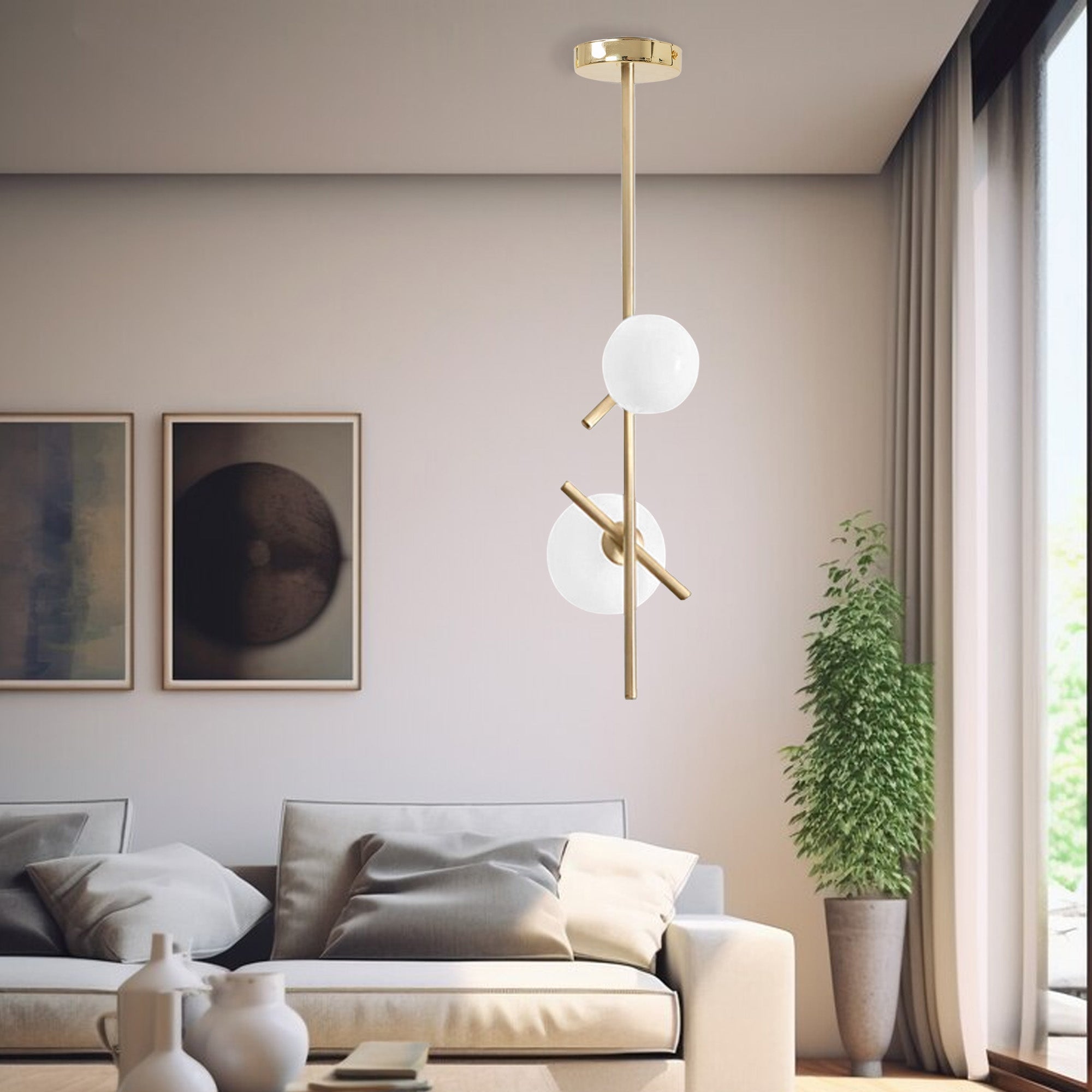Lampa Sufitowa Wisząca Gold APP1666-2CP  3