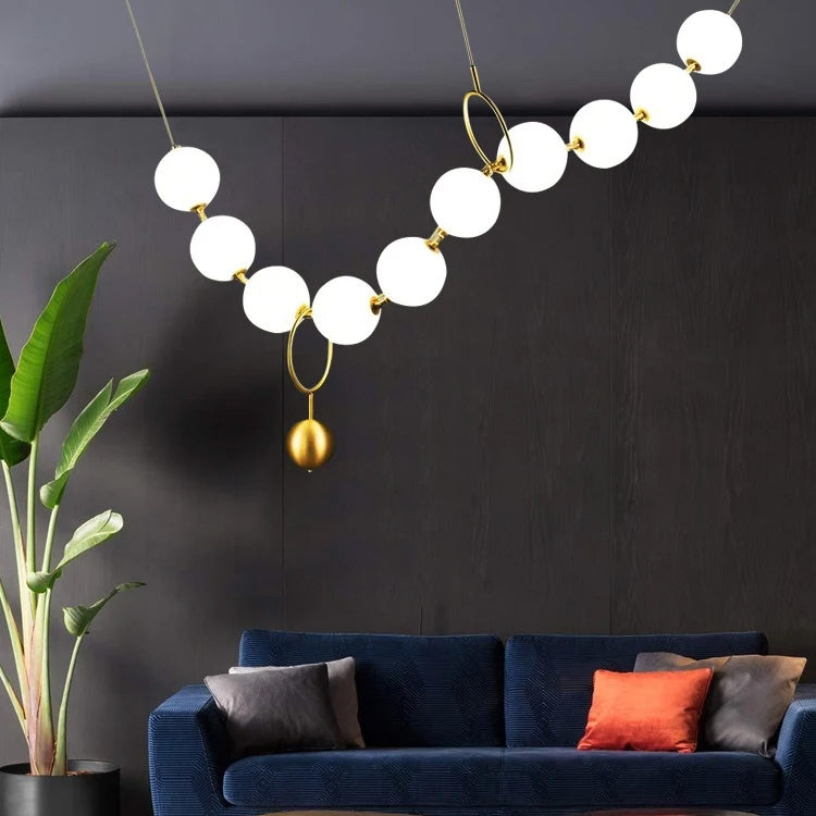 Lampa Sufitowa Wisząca Led APP1444-10CP Złota  2