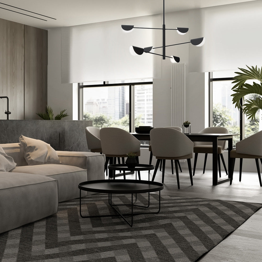 Lampa Sufitowa Wisząca APP1261-6CP Black  2