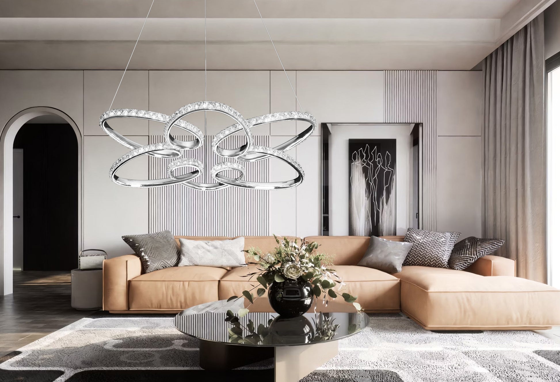 Lampa Wisząca Led G002-cp Chrom  4