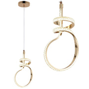 Lampa Wisząca Led G071-cp Złota  1