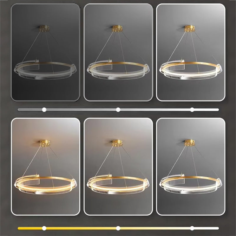 Lampa Sufitowa Wisząca Led App1672-cp Gold  6