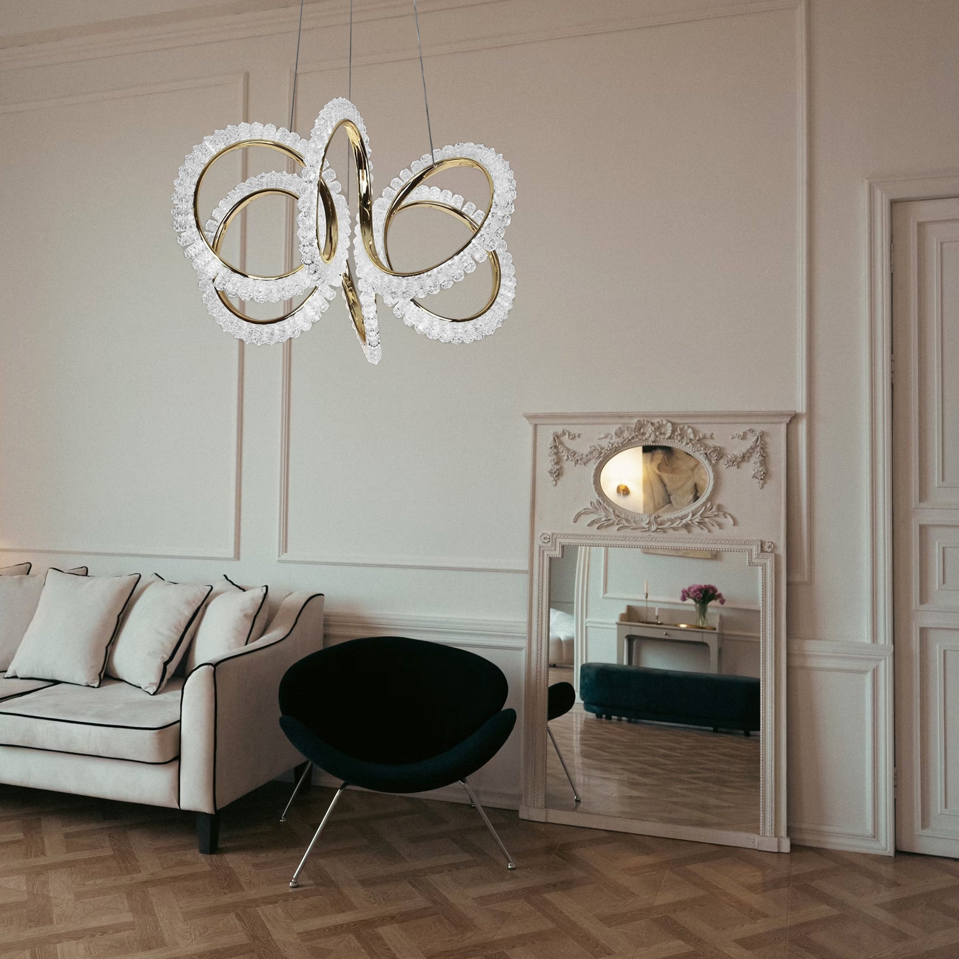 Lampa Wisząca Led G037-cp Złota  3