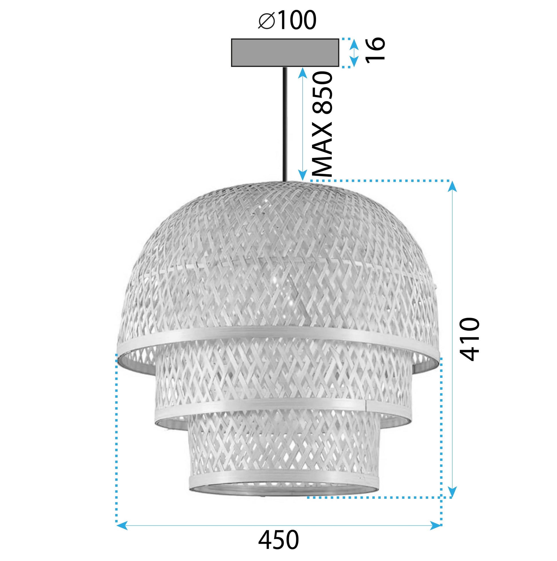 Lampa Wisząca Bambusowa APP1629-1CP  7