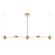 Lampa Sufitowa Wisząca Led APP929-5CP Złota  1