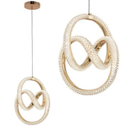 Lampa Wisząca Led G068-cp Złota  1