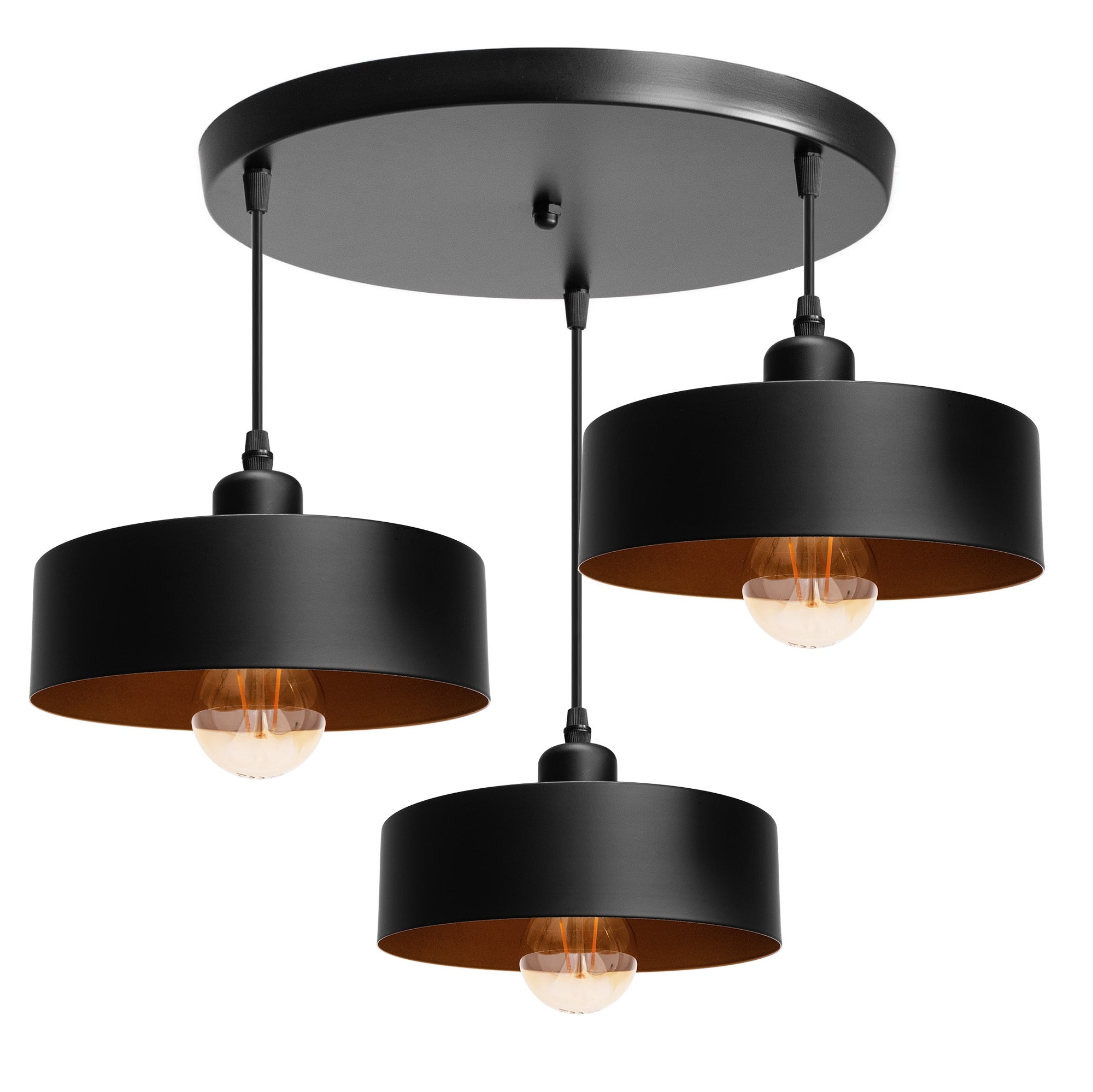 Lampa Wisząca APP1334-3CP Black Gold  1
