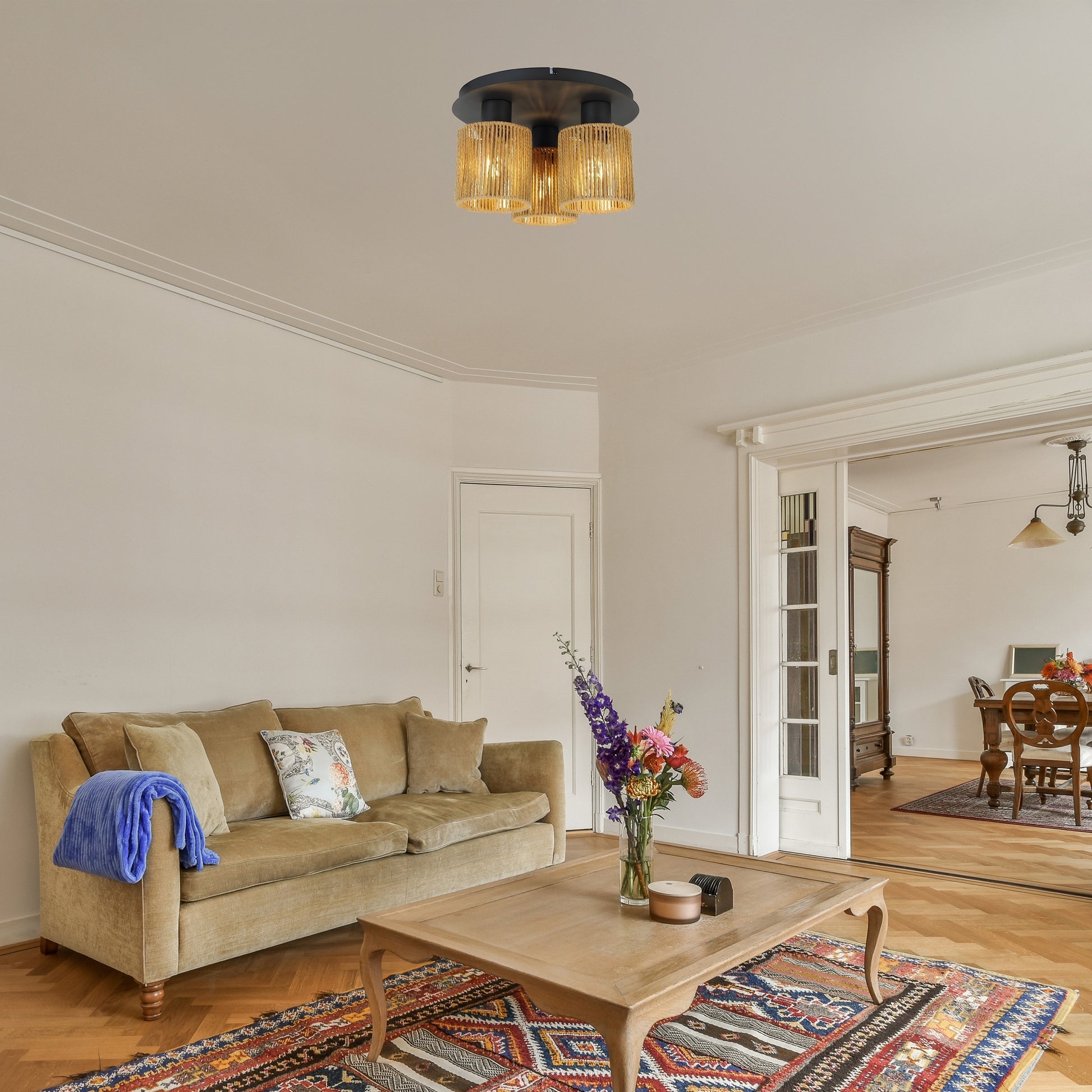 Lampa Sufitowa Wisząca APP1819-3CPR Black  3