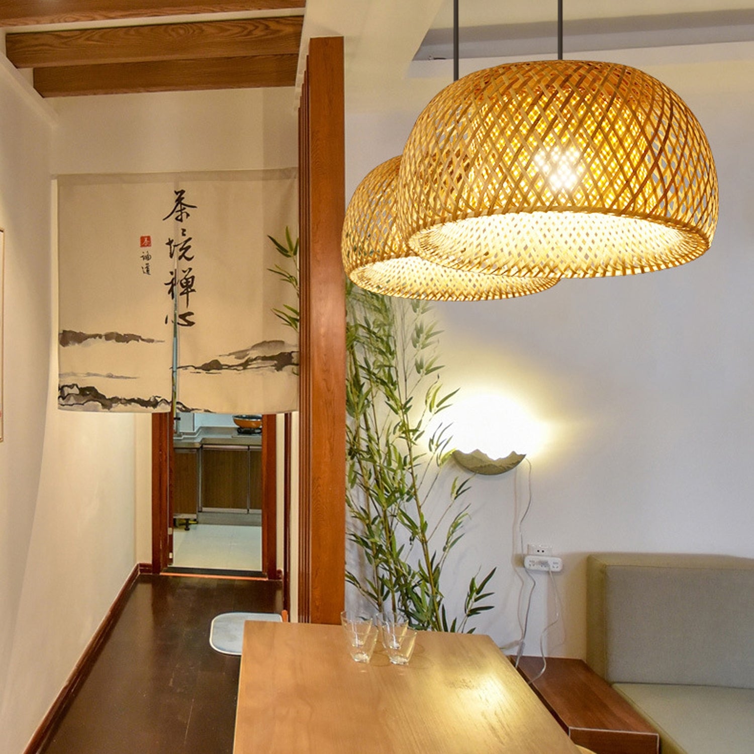 Lampa Sufitowa Wisząca Boho Natural APP886-1CP  5