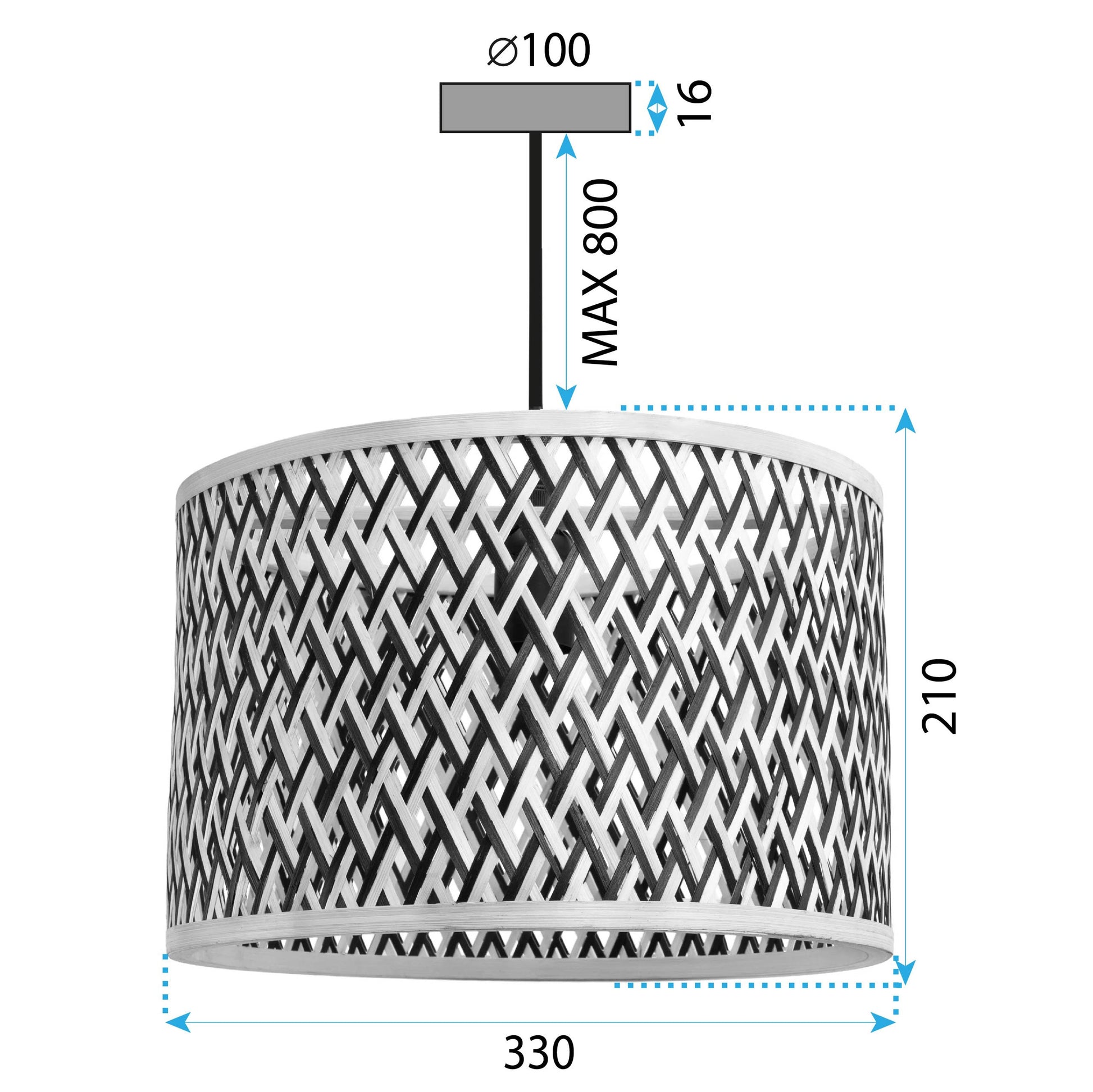 Lampa Sufitowa Wisząca Boho APP1543-1CP  8