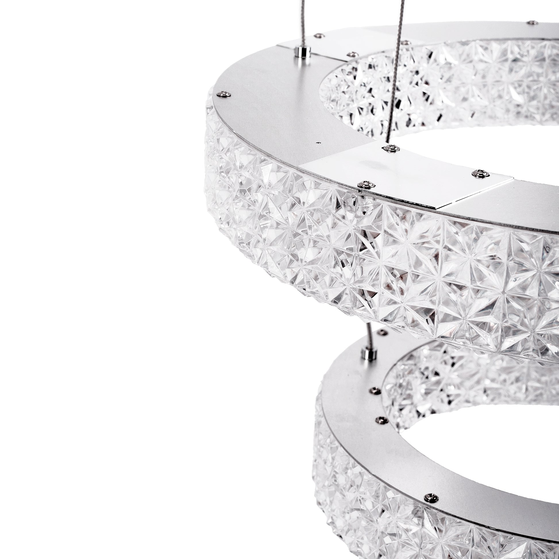 Lampa Wisząca Led Kryształowa Ms006-cp Chrom  5