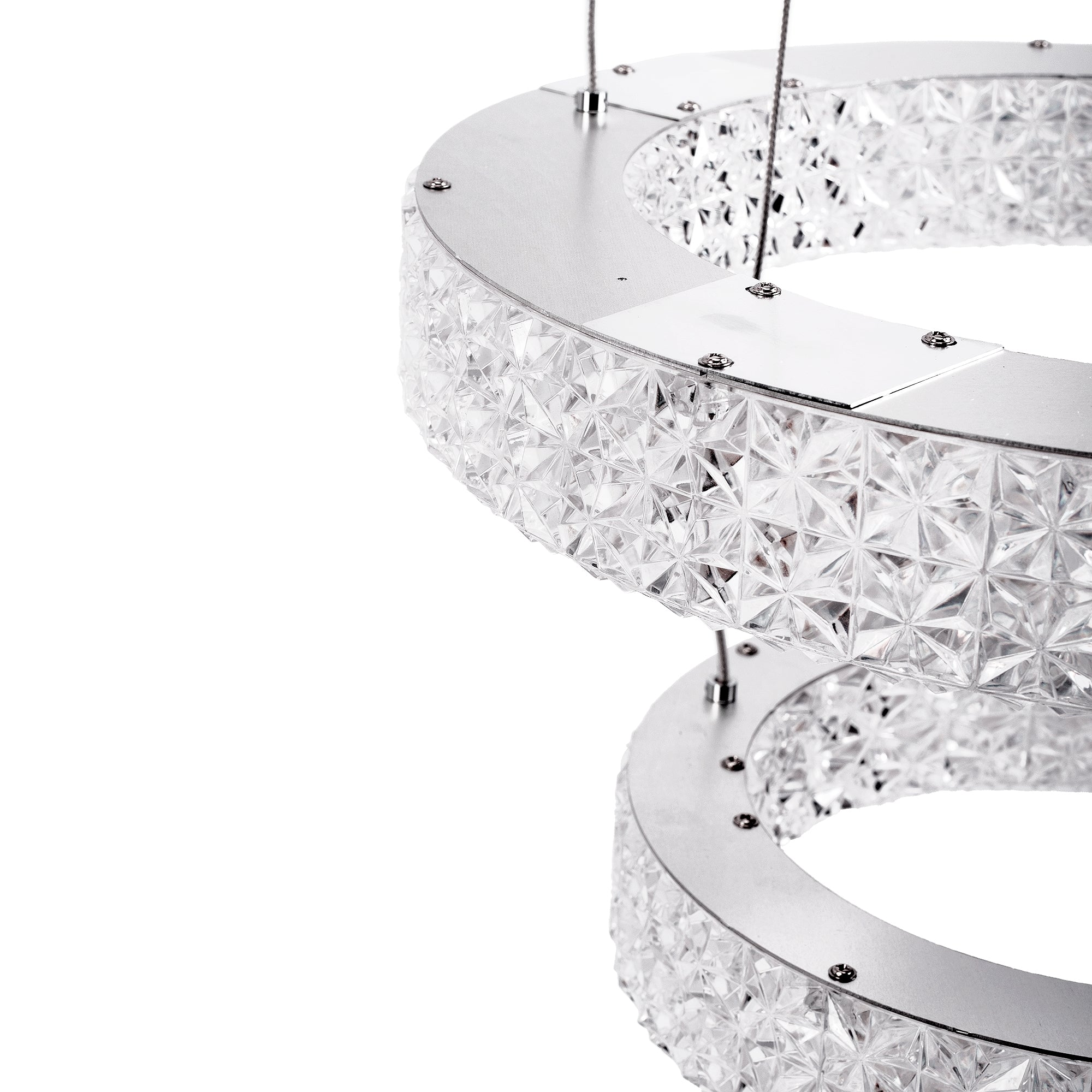 Lampa Wisząca Led Kryształowa Ms006-cp Chrom  5