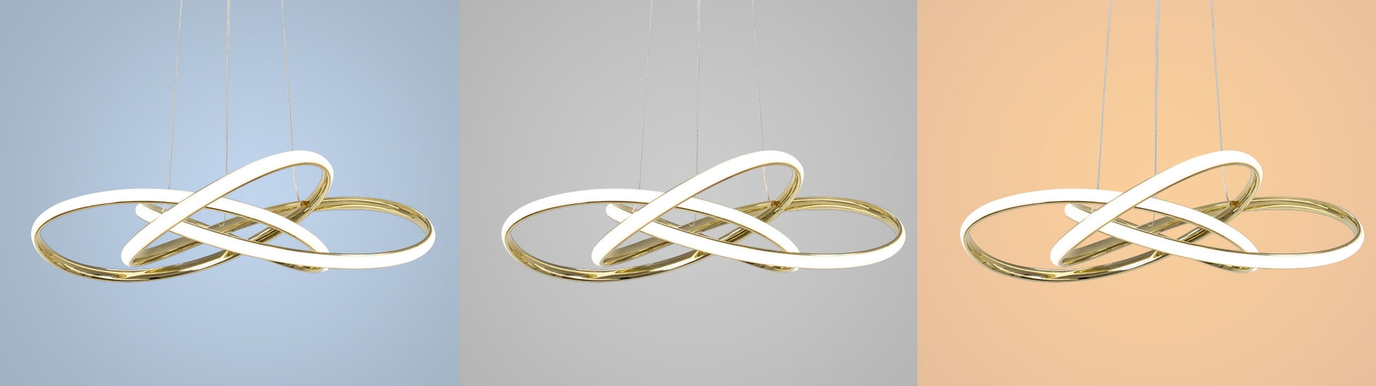 Lampa Sufitowa Nowoczesna Led + Pilot App815-cp Node Złota  4