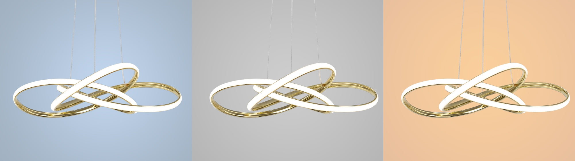 Lampa Sufitowa Nowoczesna Led + Pilot App815-cp Node Złota  4