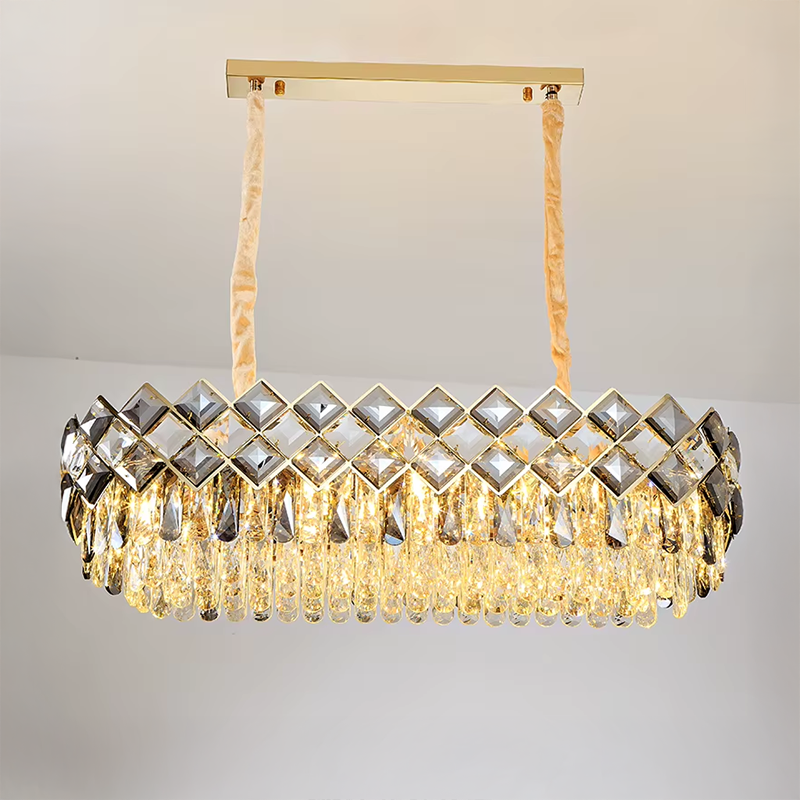 Lampa Kryształowa Wisząca APP1539-12CP80 Gold  5