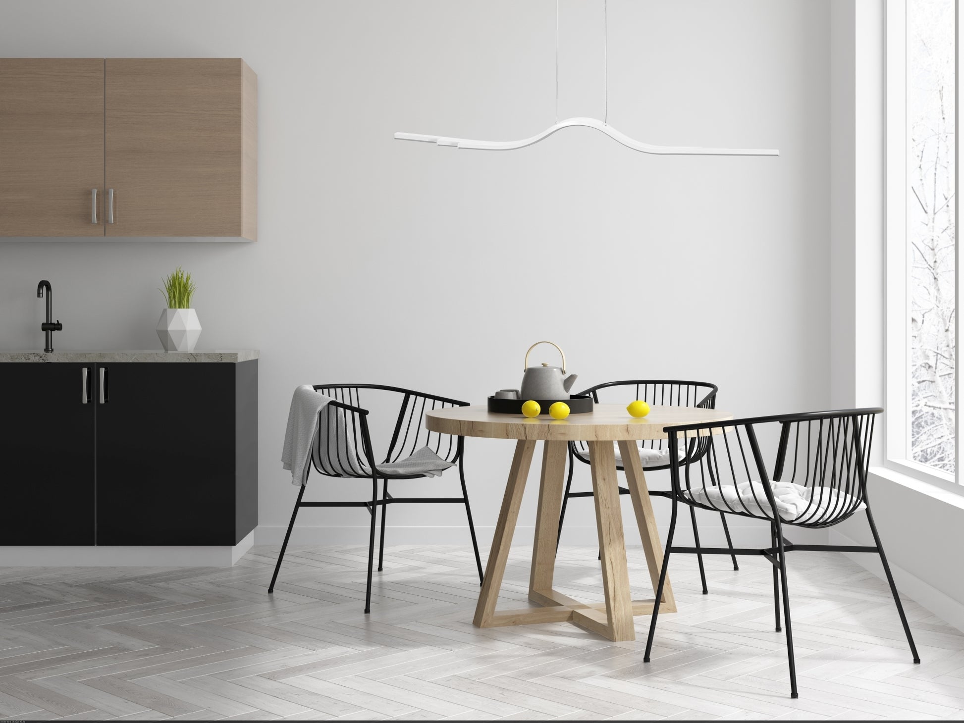 Lampa Sufitowa Wisząca Led App807-cp + Pilot  5