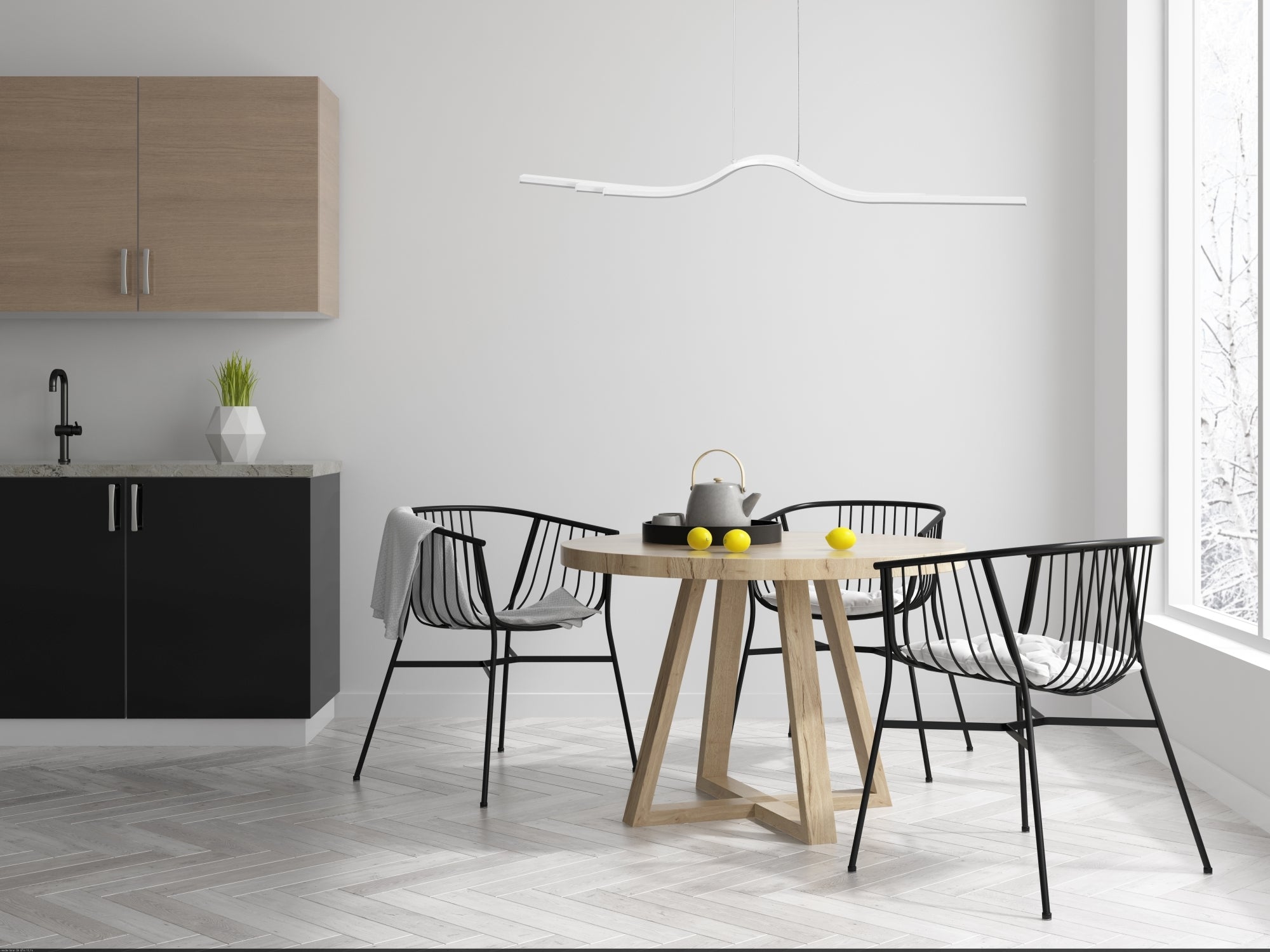 Lampa Sufitowa Wisząca Led App807-cp + Pilot  5