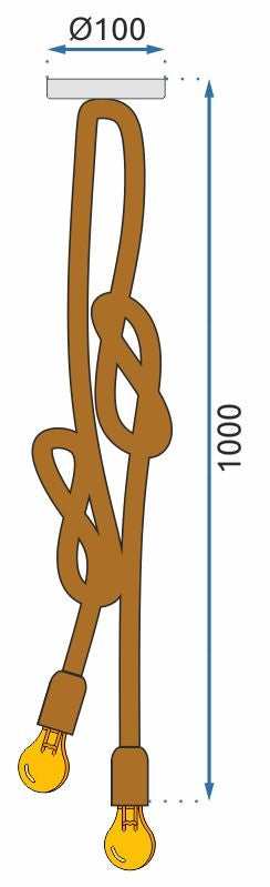 Lampa Sufitowa Boho Lina APP419-2CP  9