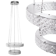 Lampa Wisząca Led Kryształowa Ms006-cp Chrom  1