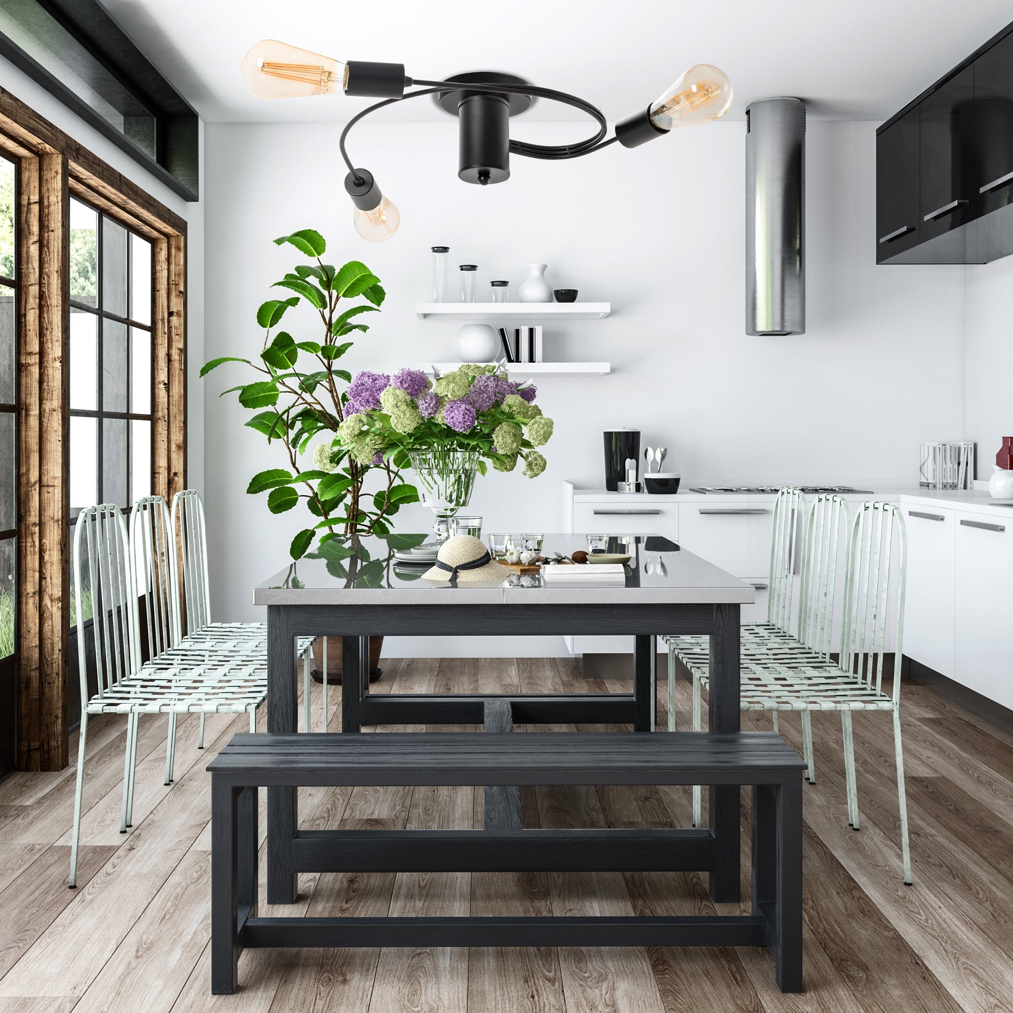 Lampa Sufitowa Loft APP742-3C  2