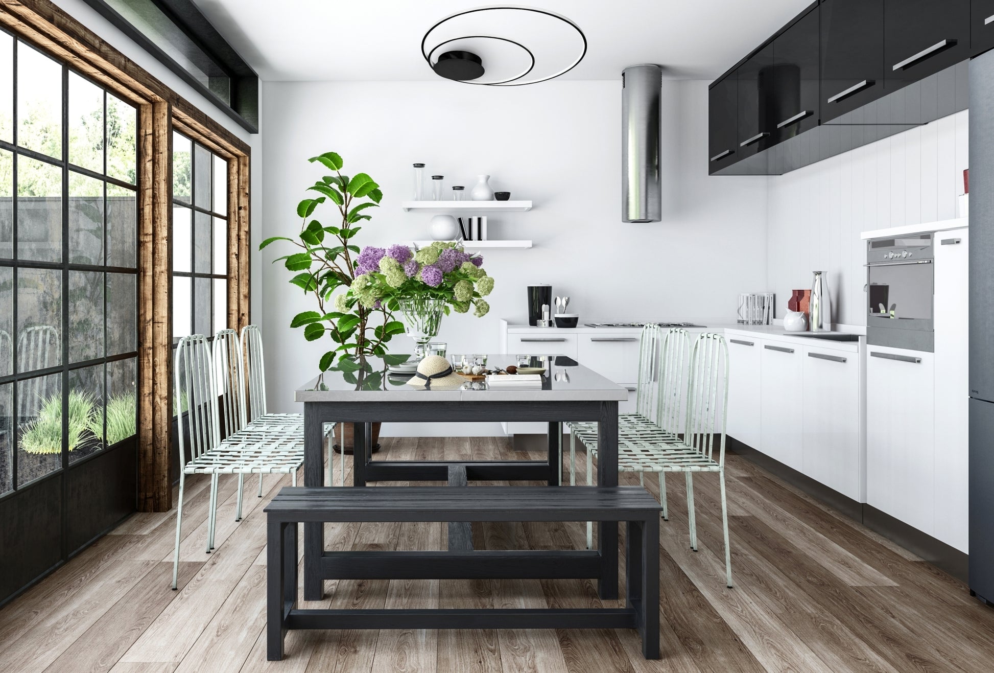 Lampa Sufitowa Z Pilotem Plafon Led App802-c Czarna  6