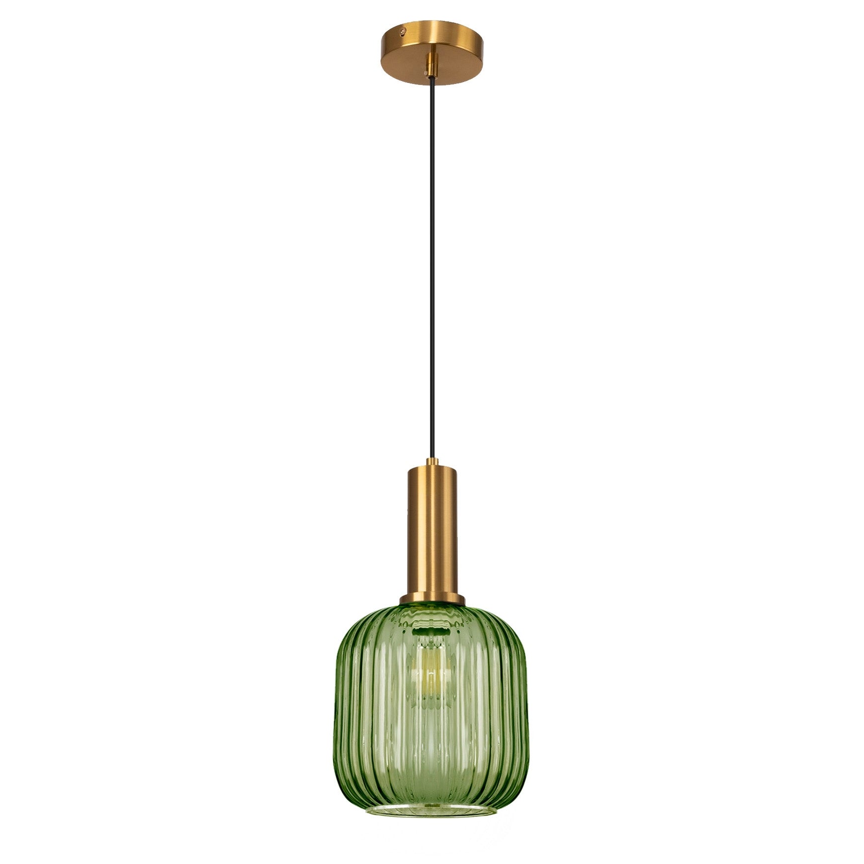 Lampa Sufitowa Wisząca Szklana APP462-1CP Zielona  3