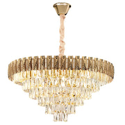 Lampa Wisząca Z Kryształami G061-cp 80cm Złota  1