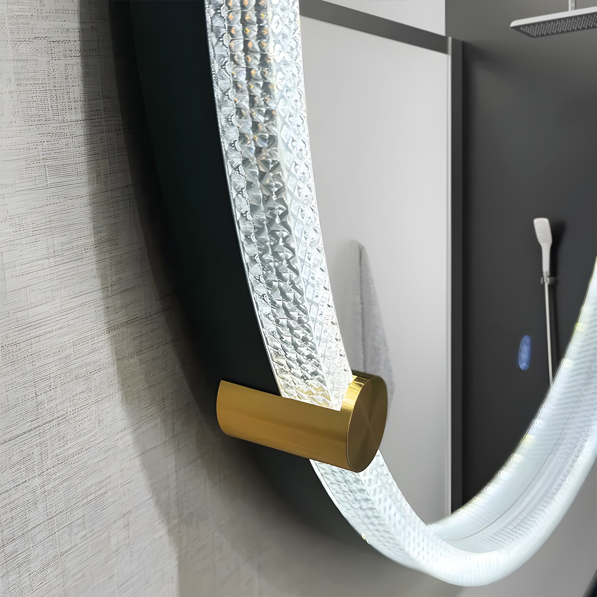 Lustro Ścienne Led Z Ramą 60cm 106  2