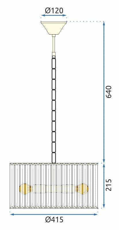 Lampa Sufitowa Kryształowa APP1157-5CP  5