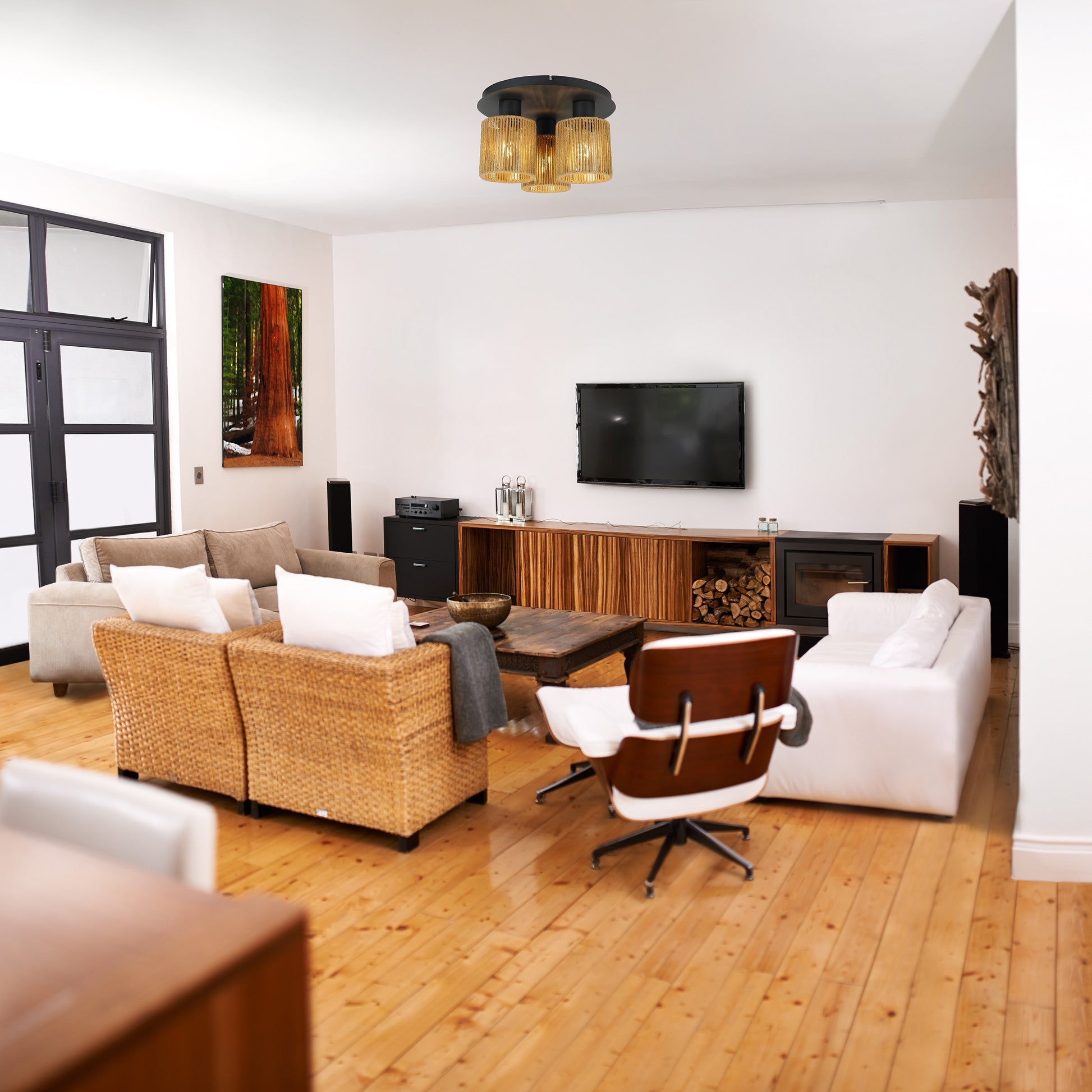 Lampa Sufitowa Wisząca APP1819-3CPR Black  4