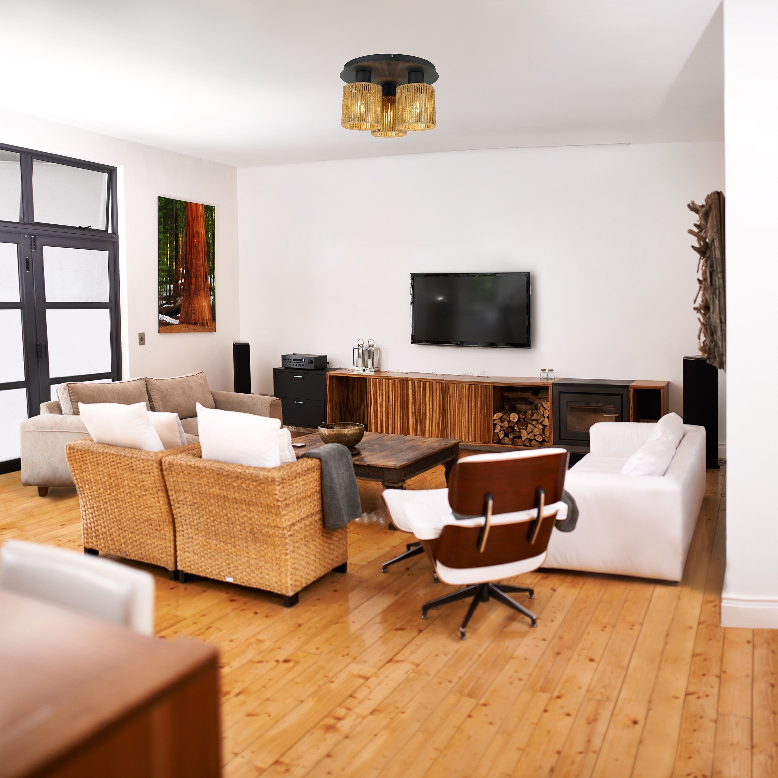 Lampa Sufitowa Wisząca APP1819-3CPR Black  4