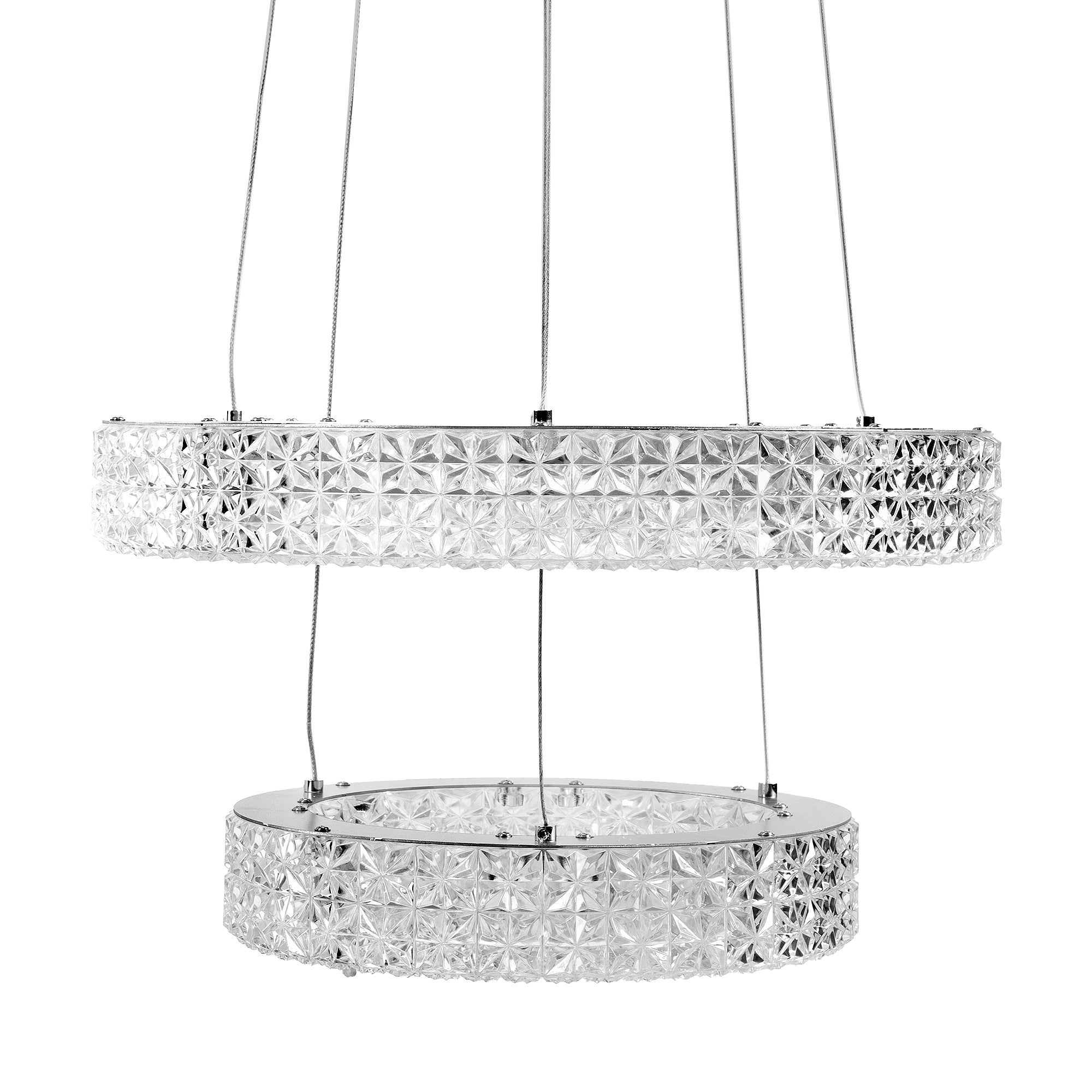 Lampa Wisząca Led Kryształowa Ms006-cp Chrom  4