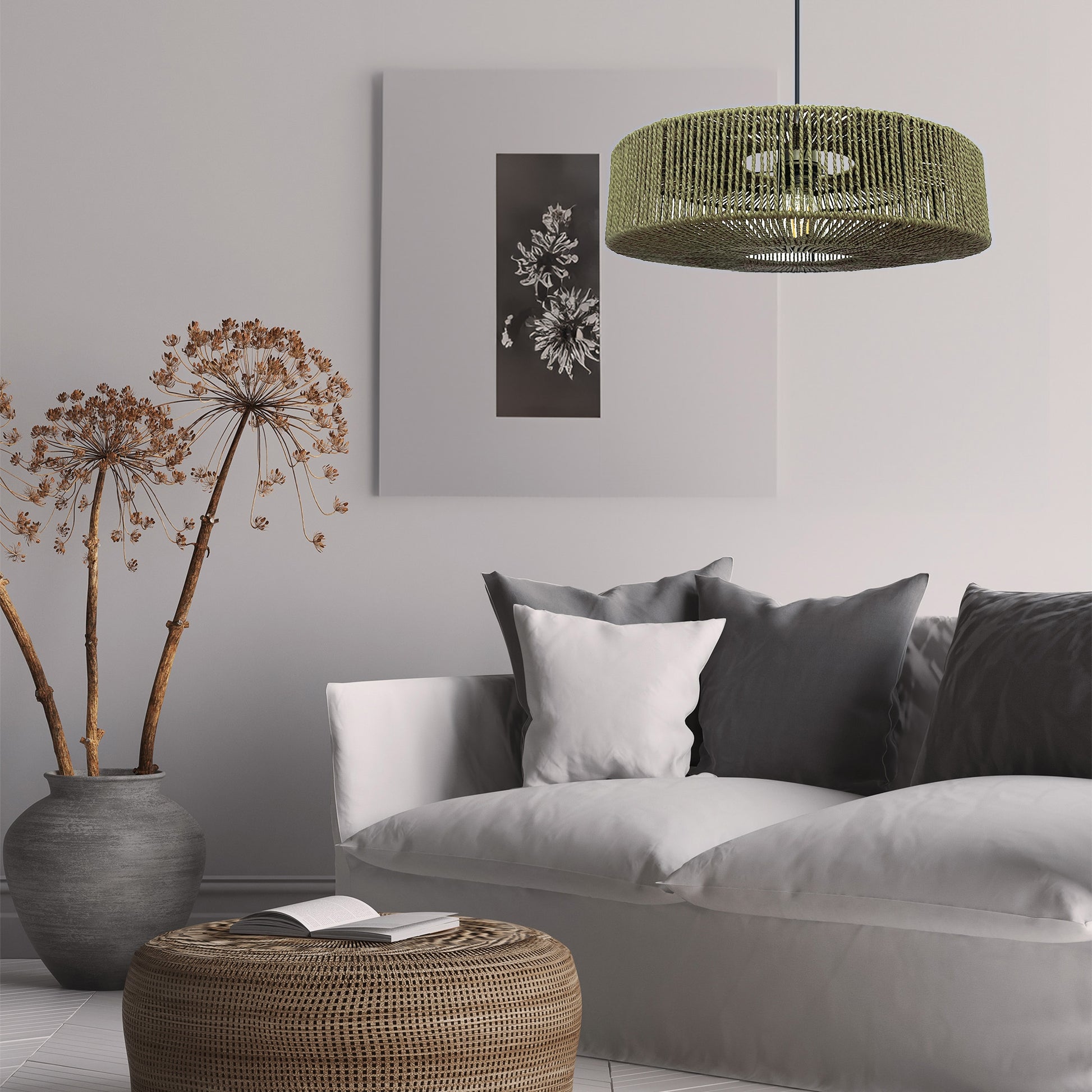 Lampa Wisząca Boho APP1296-1CP Green  4