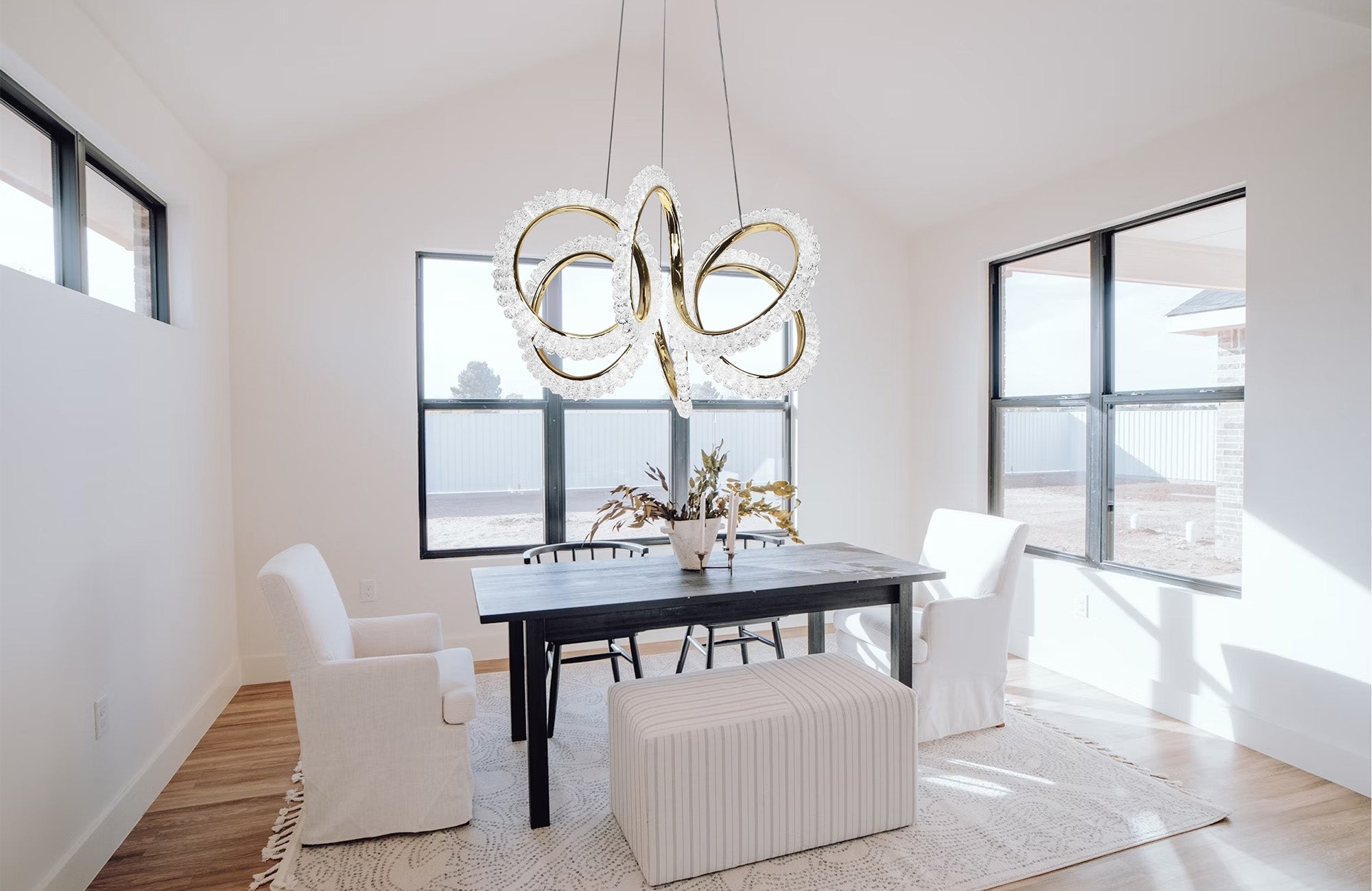 Lampa Wisząca Led G037-cp Złota  5