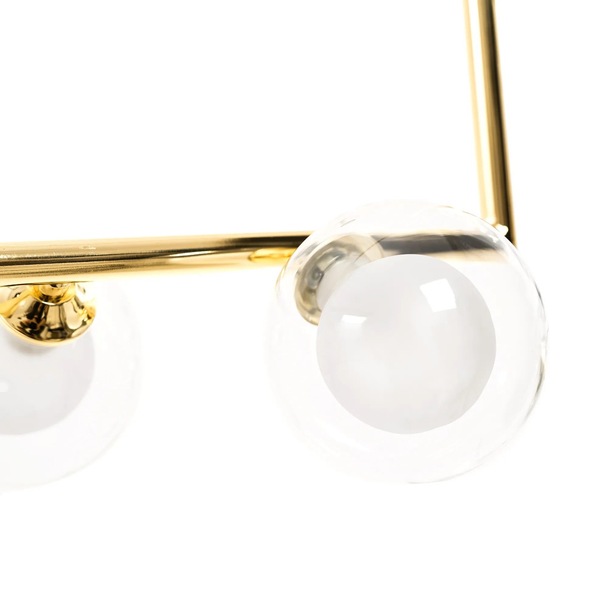 Lampa Wisząca Szklane Kule APP690-6CP Złota  2