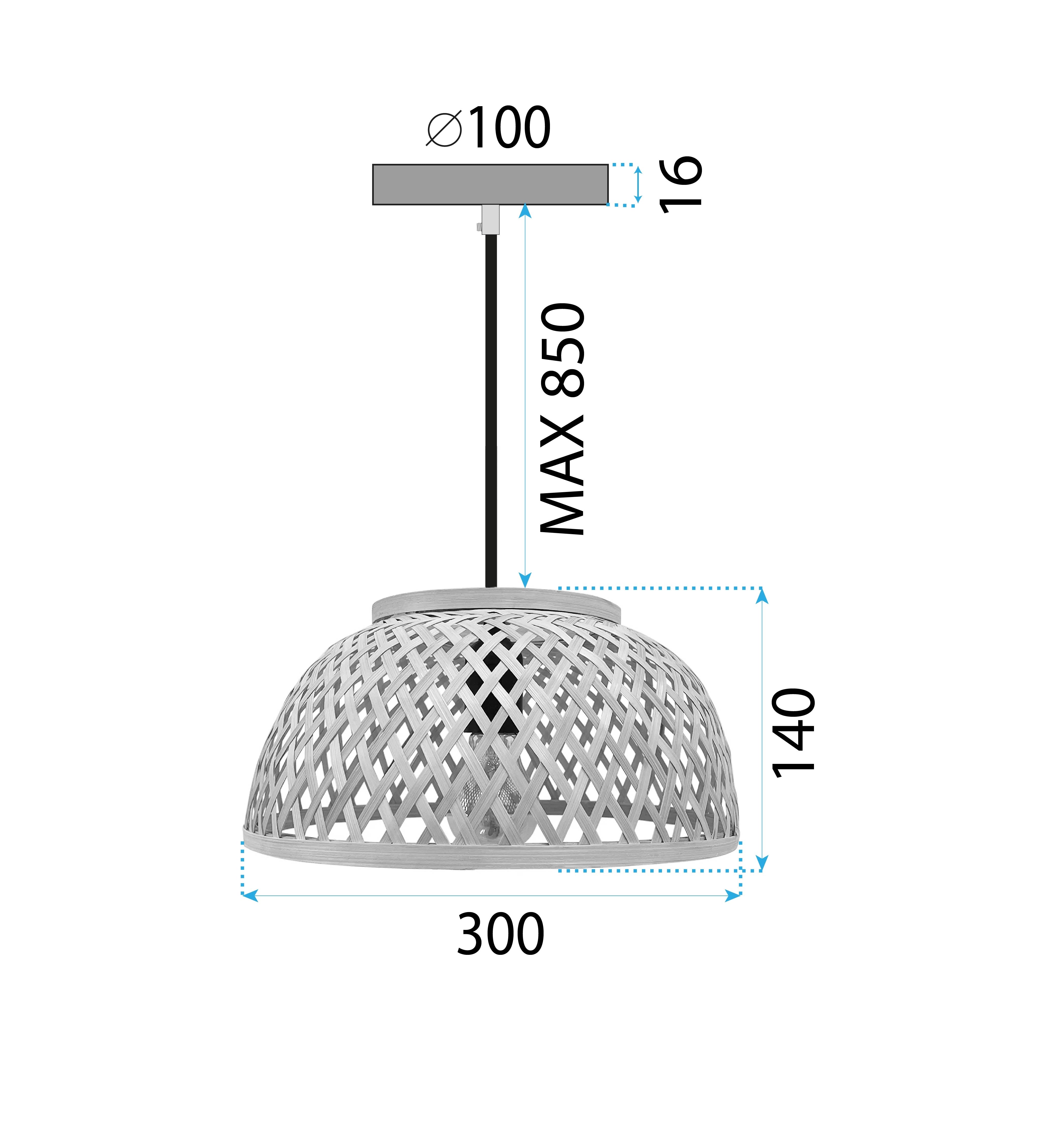 Lampa Wisząca Bambusowa APP1628-1CP  8