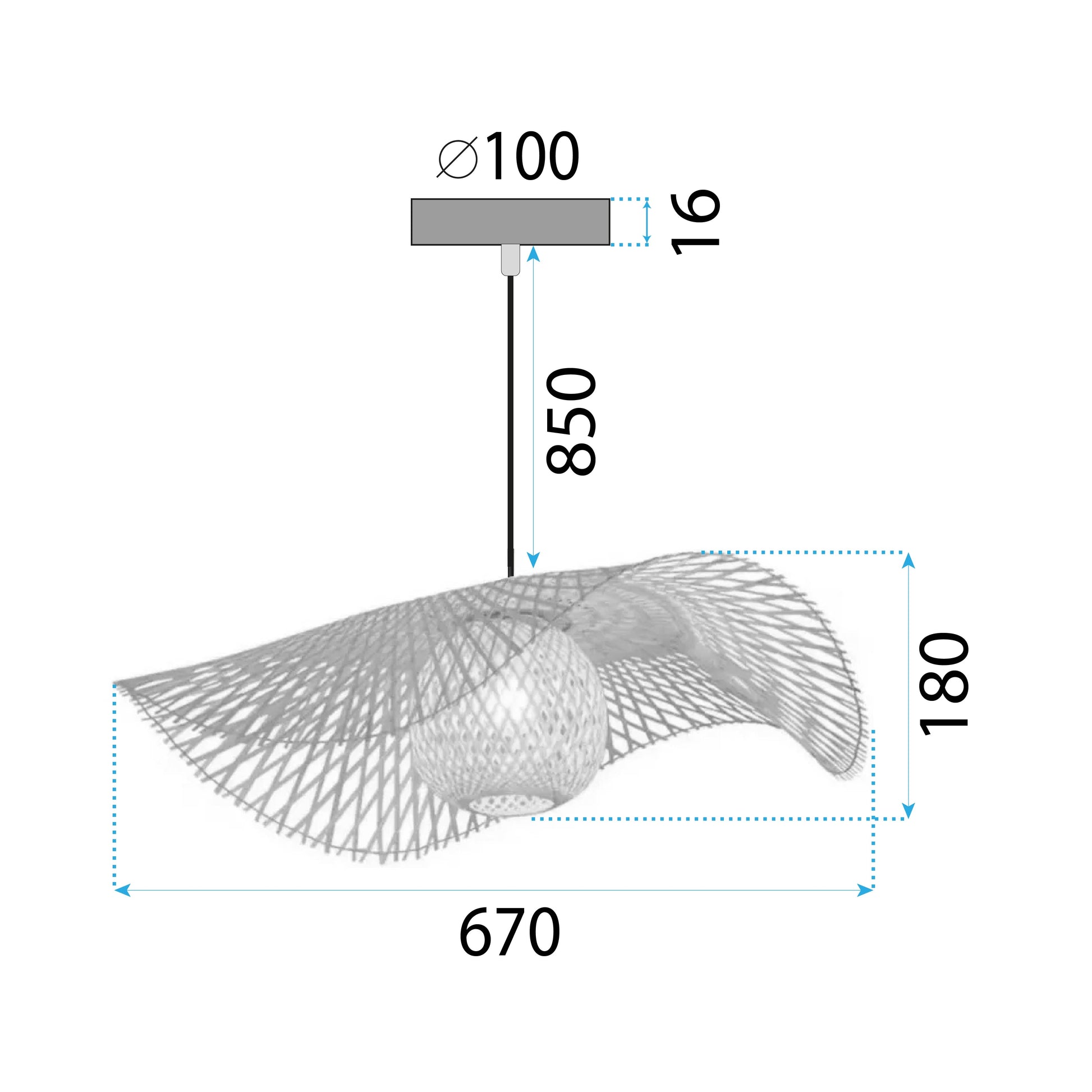 Lampa Sufitowa Wisząca Boho APP1548-1CP  7