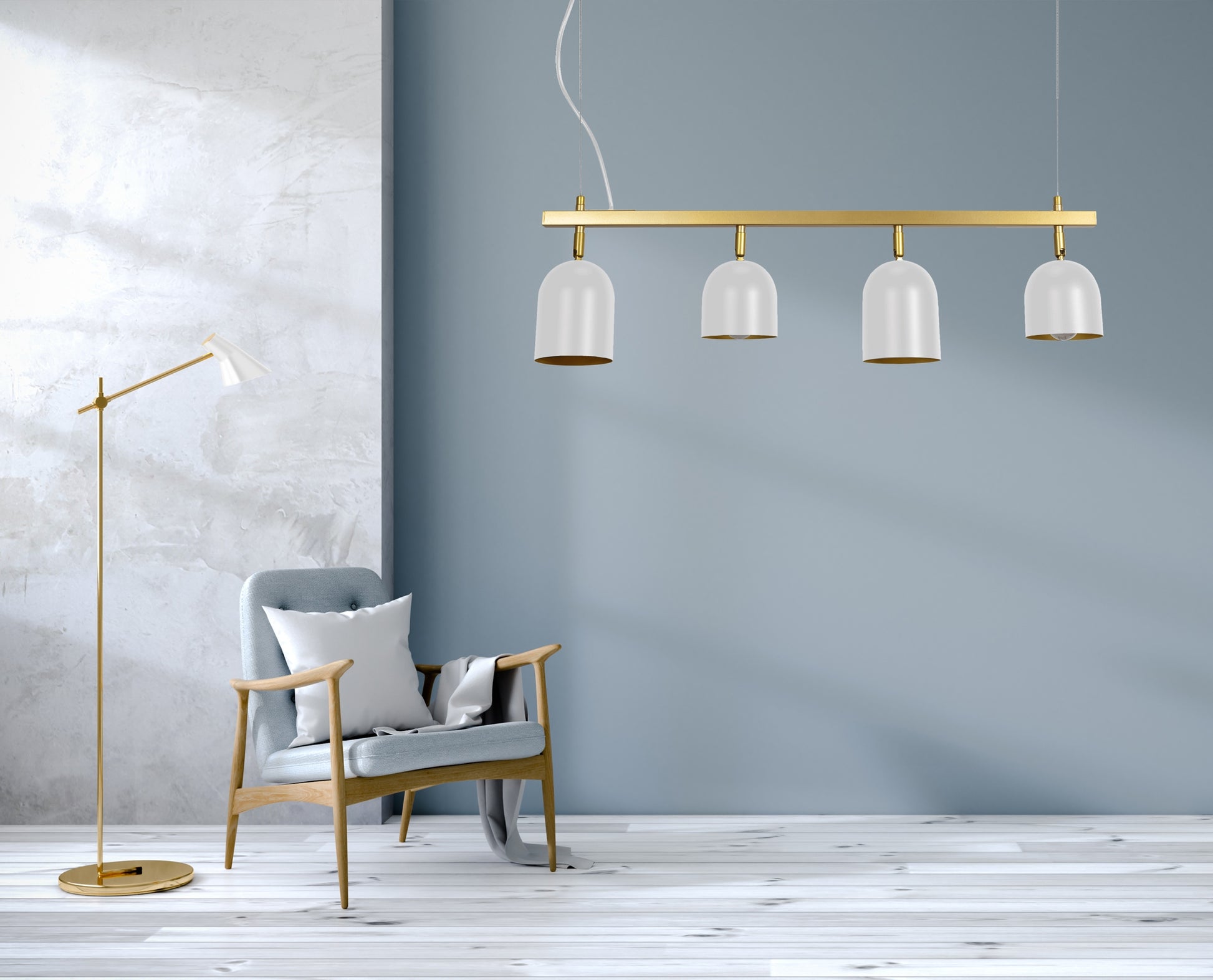 Lampa Wisząca APP1030-4CP Biała  5