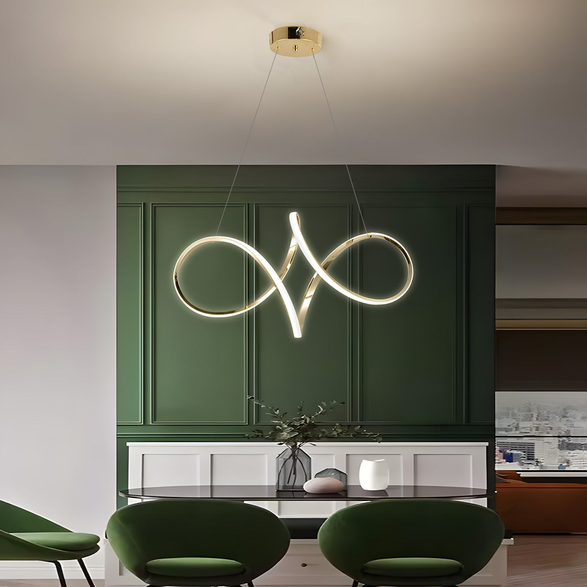 Lampa Wisząca Led G081-1cp Złota  3